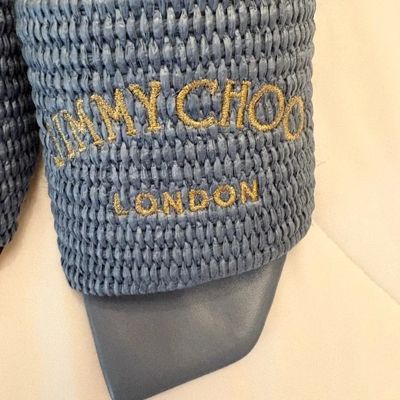 Jimmy Choo Themis Raffia Sandals - Picture 2 of 6